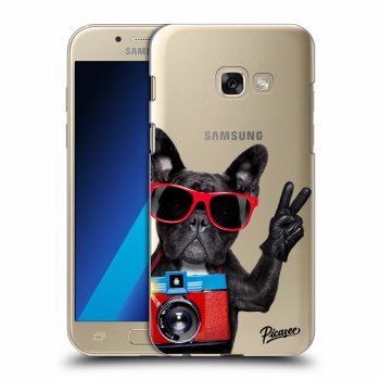 Picasee Samsung Galaxy A3 2017 A320F Hülle - Transparentes Silikon - French Bulldog