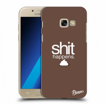 Picasee Samsung Galaxy A3 2017 A320F Hülle - Transparentes Silikon - Shit happens