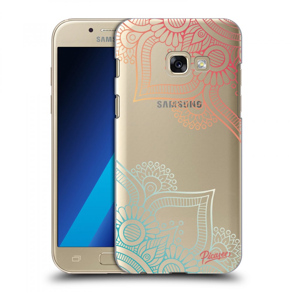 Picasee Samsung Galaxy A3 2017 A320F Hülle - Transparentes Silikon - Flowers pattern