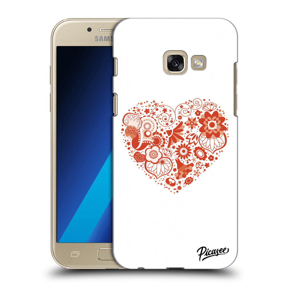 Picasee Samsung Galaxy A3 2017 A320F Hülle - Transparentes Silikon - Big heart