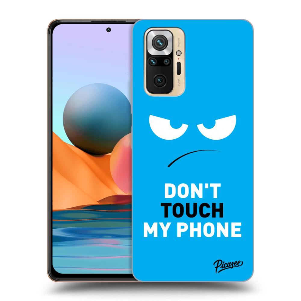 Picasee Xiaomi Redmi Note 10 Pro Hülle - Transparentes Silikon - Angry Eyes - Blue