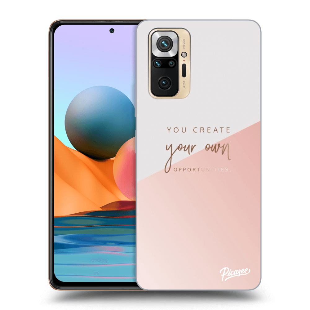 Picasee Xiaomi Redmi Note 10 Pro Hülle - Schwarzes Silikon - You create your own opportunities
