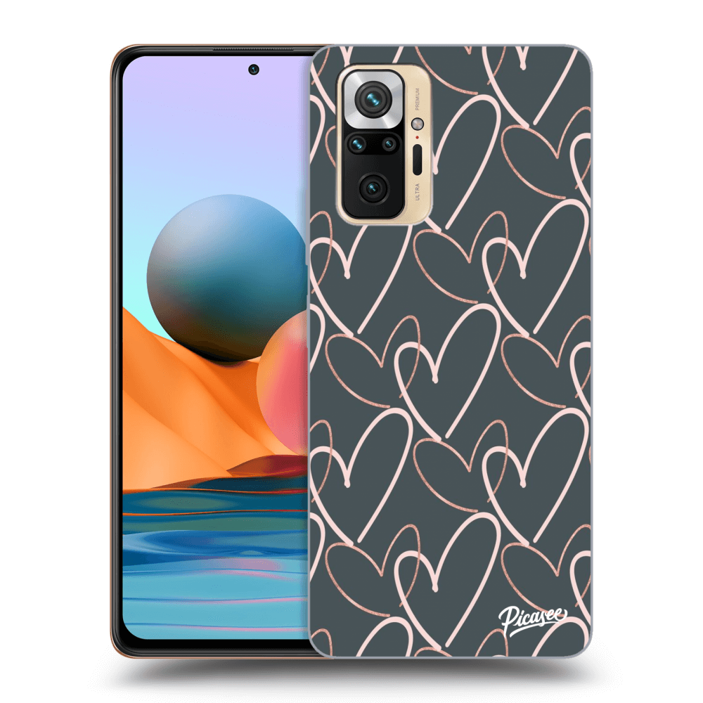 Picasee Xiaomi Redmi Note 10 Pro Hülle - Transparentes Silikon - Lots of love