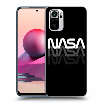 Picasee Xiaomi Redmi Note 10S Hülle - Schwarzes Silikon - NASA Triple