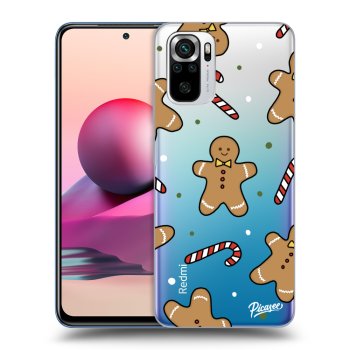 Picasee Xiaomi Redmi Note 10S Hülle - Transparentes Silikon - Gingerbread