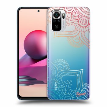 Picasee Xiaomi Redmi Note 10S Hülle - Transparentes Silikon - Flowers pattern