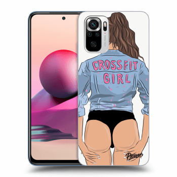 Picasee Xiaomi Redmi Note 10S Hülle - Transparentes Silikon - Crossfit girl - nickynellow