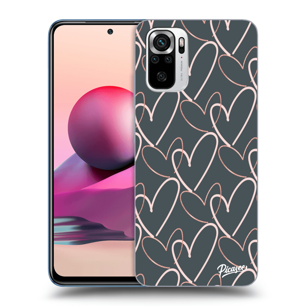 Picasee Xiaomi Redmi Note 10S Hülle - Transparentes Silikon - Lots of love