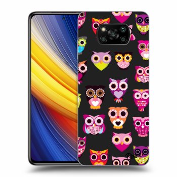 Picasee Xiaomi Poco X3 Pro Hülle - Schwarzes Silikon - Owls