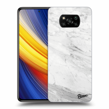 Picasee Xiaomi Poco X3 Pro Hülle - Transparentes Silikon - White marble