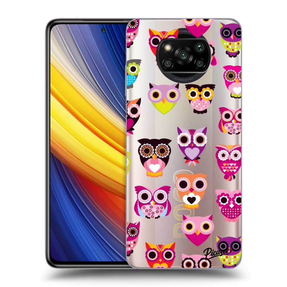 Picasee Xiaomi Poco X3 Pro Hülle - Transparentes Silikon - Owls