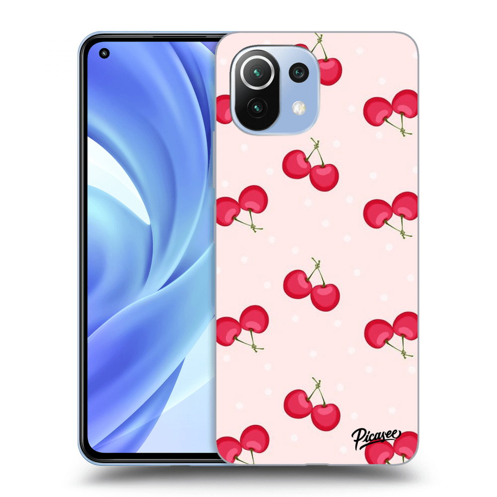 Picasee Xiaomi Mi 11 Hülle - Schwarzes Silikon - Cherries