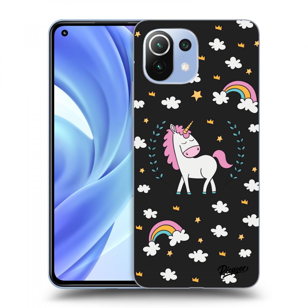 Picasee Xiaomi Mi 11 Hülle - Schwarzes Silikon - Unicorn star heaven
