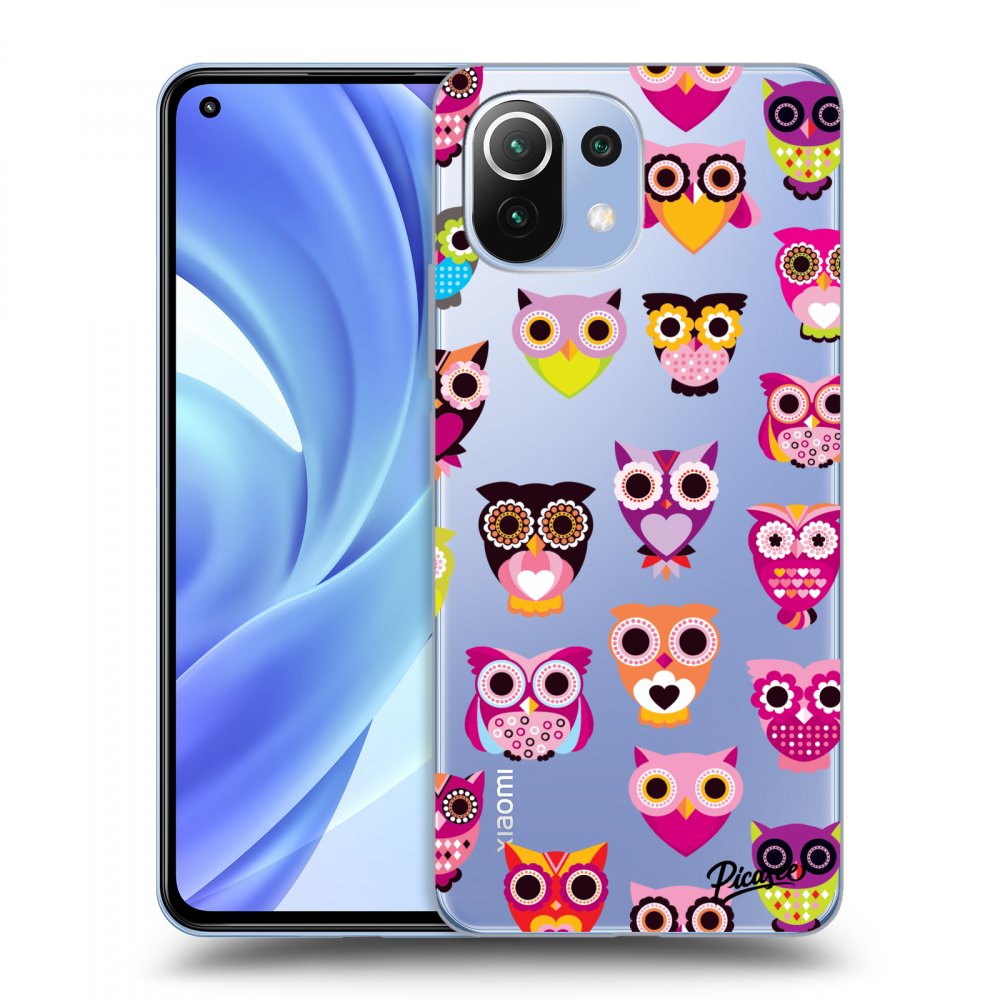 Picasee Xiaomi Mi 11 Hülle - Transparentes Silikon - Owls