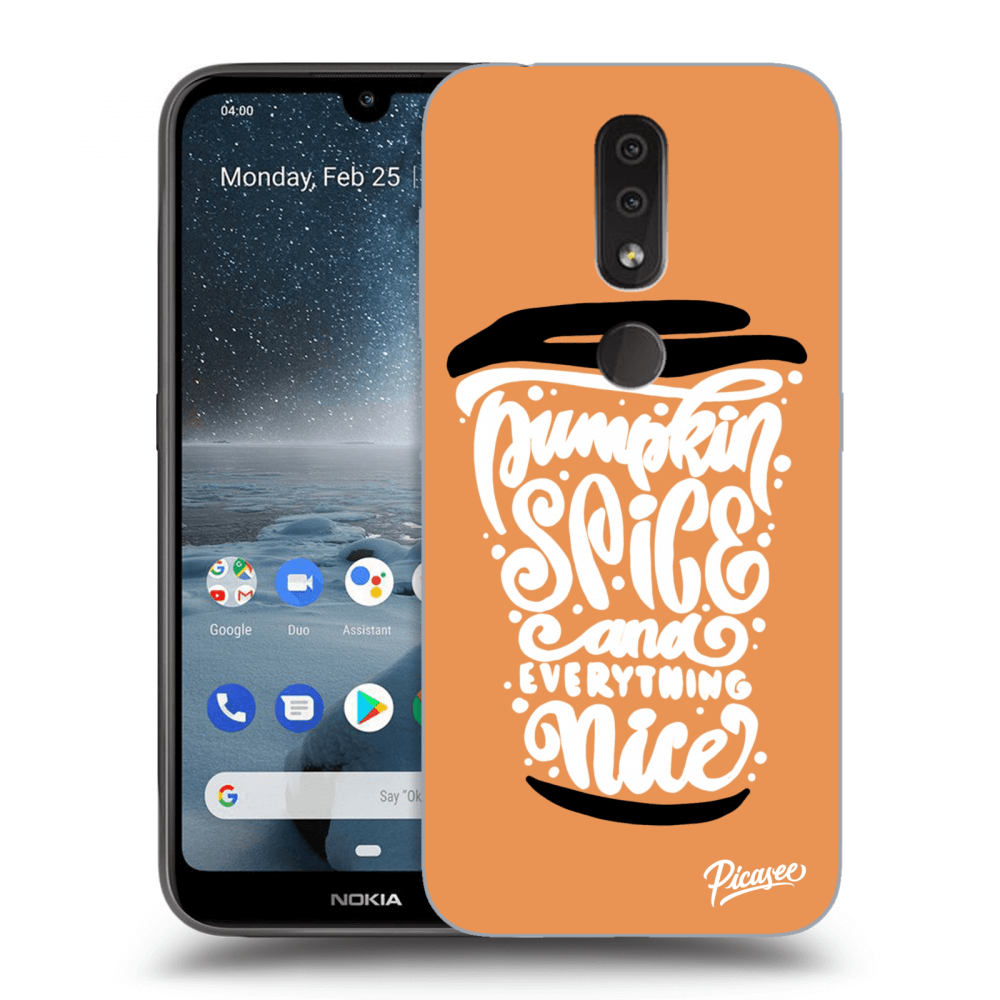 Picasee Nokia 4.2 Hülle - Transparentes Silikon - Pumpkin coffee