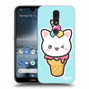 Picasee Nokia 4.2 Hülle - Transparentes Silikon - Ice Cream Cat