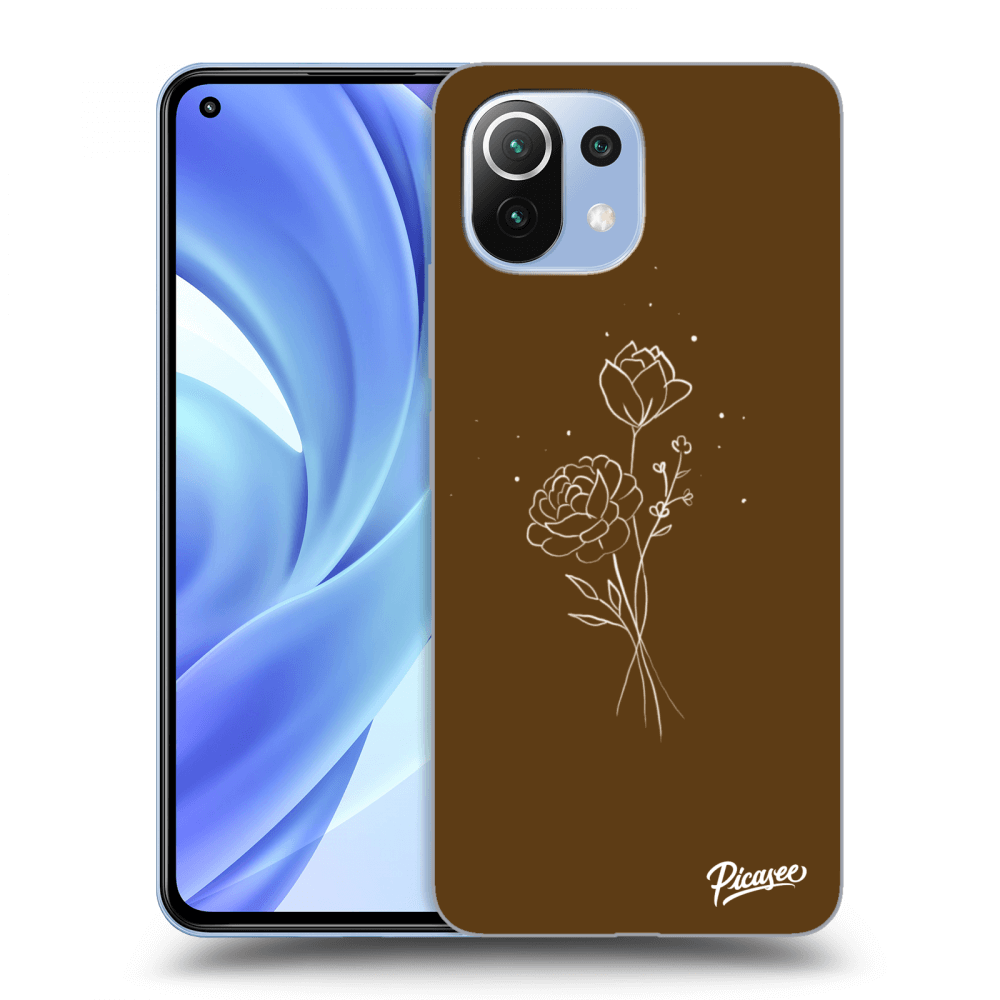 Picasee ULTIMATE CASE für Xiaomi Mi 11 Lite - Brown flowers