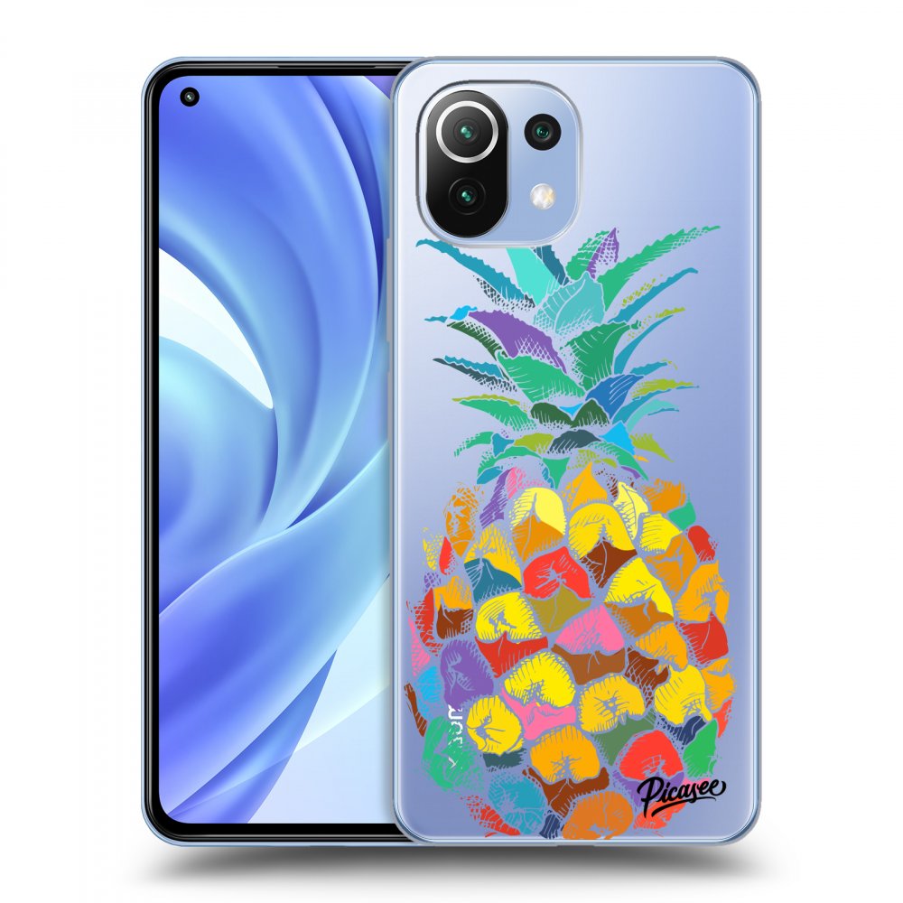 Picasee Xiaomi Mi 11 Lite Hülle - Transparentes Silikon - Pineapple