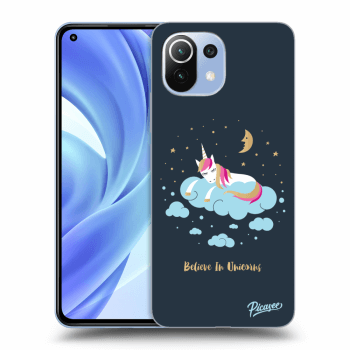 Picasee Xiaomi Mi 11 Lite Hülle - Schwarzes Silikon - Believe In Unicorns