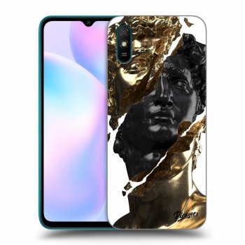 Hülle für Xiaomi Redmi 9AT - Gold - Black