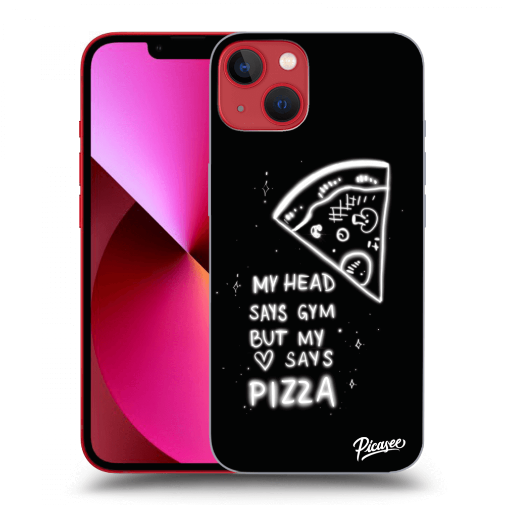Picasee Apple iPhone 13 Hülle - Transparentes Silikon - Pizza