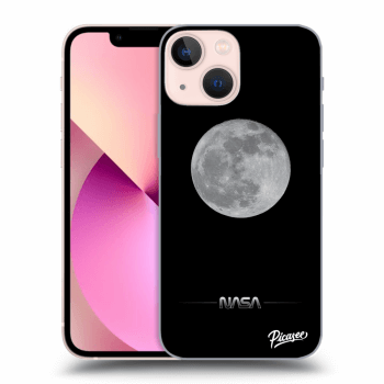 Picasee Apple iPhone 13 mini Hülle - Schwarzes Silikon - Moon Minimal