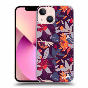 Hülle für Apple iPhone 13 mini - Purple Leaf