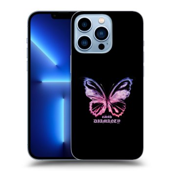 Picasee Apple iPhone 13 Pro Hülle - Transparentes Silikon - Diamanty Purple