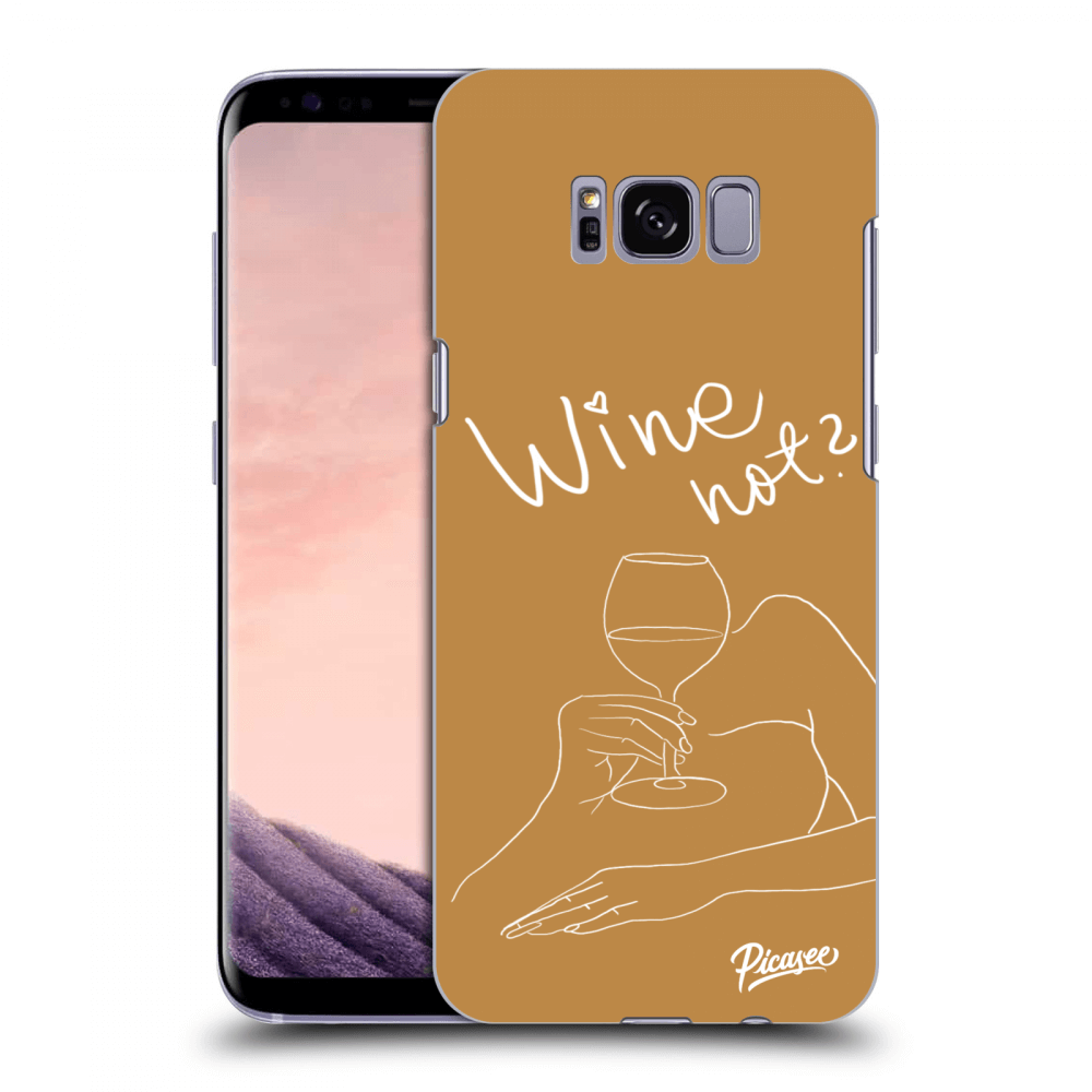 Picasee Samsung Galaxy S8+ G955F Hülle - Transparentes Silikon - Wine not