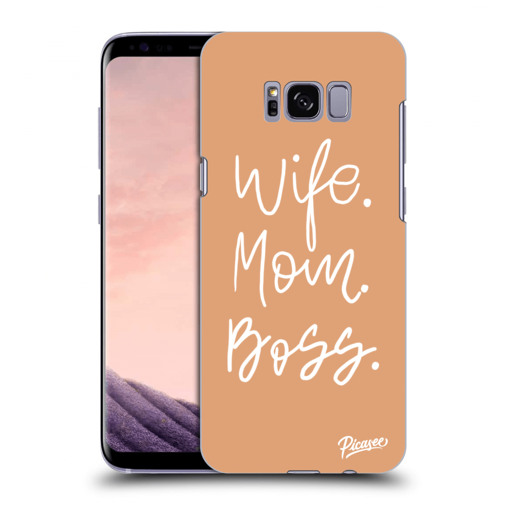 Picasee Samsung Galaxy S8+ G955F Hülle - Transparentes Silikon - Boss Mama