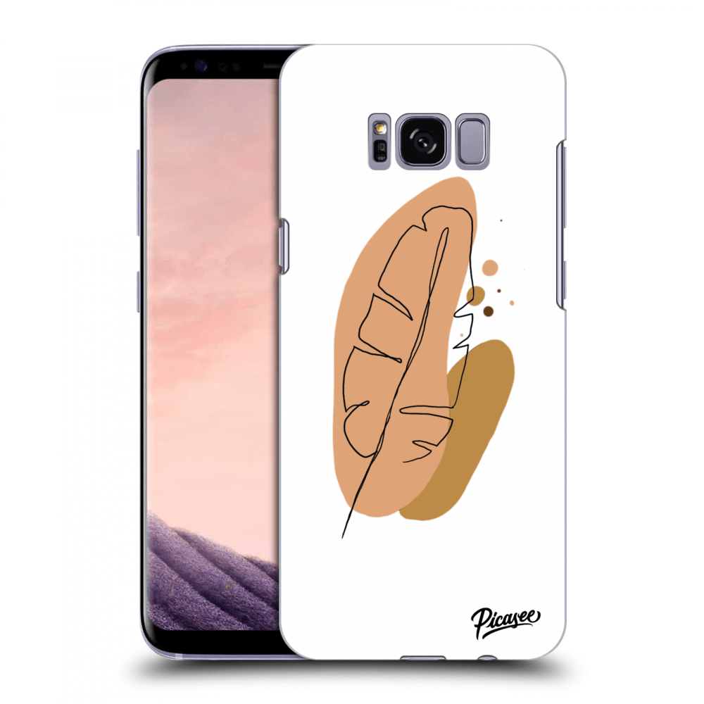 Picasee Samsung Galaxy S8+ G955F Hülle - Transparentes Silikon - Feather brown