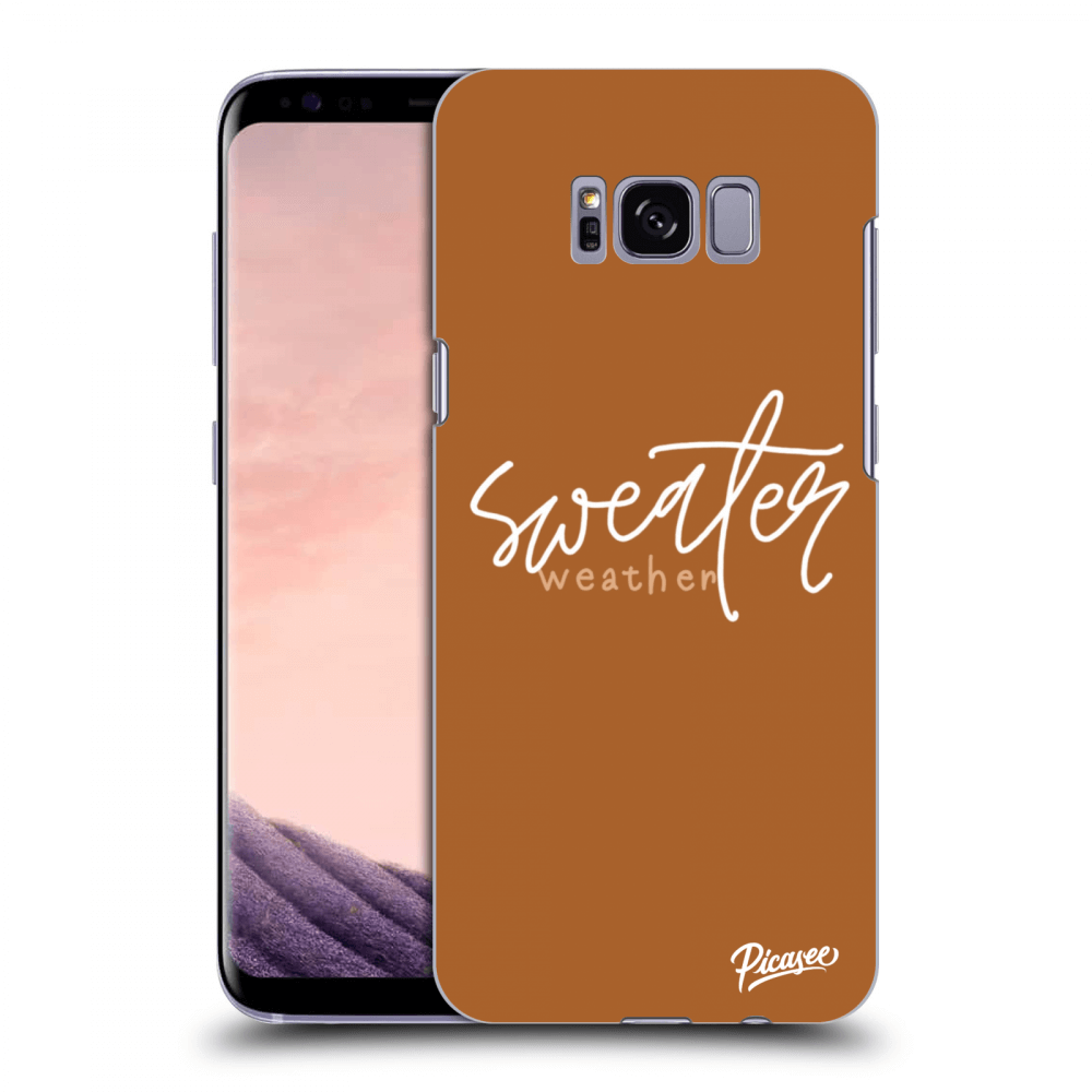 Picasee Samsung Galaxy S8+ G955F Hülle - Transparentes Silikon - Sweater weather