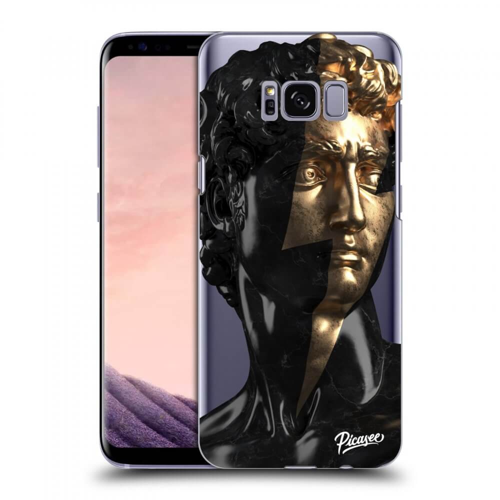 Picasee Samsung Galaxy S8+ G955F Hülle - Transparentes Silikon - Wildfire - Black
