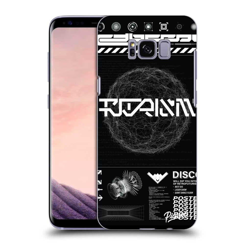 Picasee Samsung Galaxy S8+ G955F Hülle - Transparentes Silikon - BLACK DISCO