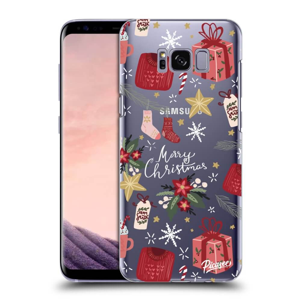 Picasee Samsung Galaxy S8+ G955F Hülle - Transparentes Silikon - Christmas