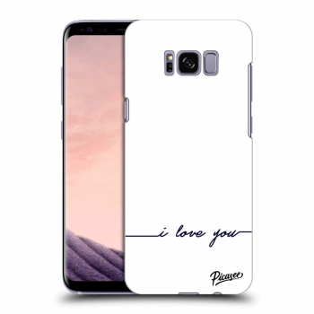 Picasee Samsung Galaxy S8+ G955F Hülle - Transparentes Silikon - I love you