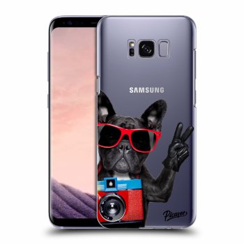 Picasee Samsung Galaxy S8+ G955F Hülle - Transparentes Silikon - French Bulldog