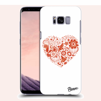 Picasee Samsung Galaxy S8+ G955F Hülle - Transparentes Silikon - Big heart