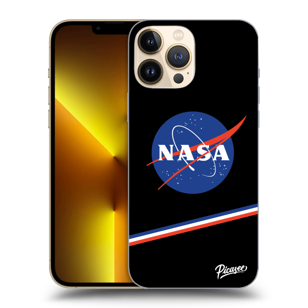 Picasee Apple iPhone 13 Pro Max Hülle - Schwarzes Silikon - NASA Original