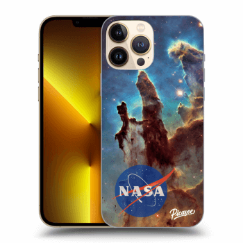 Picasee Apple iPhone 13 Pro Max Hülle - Schwarzes Silikon - Eagle Nebula