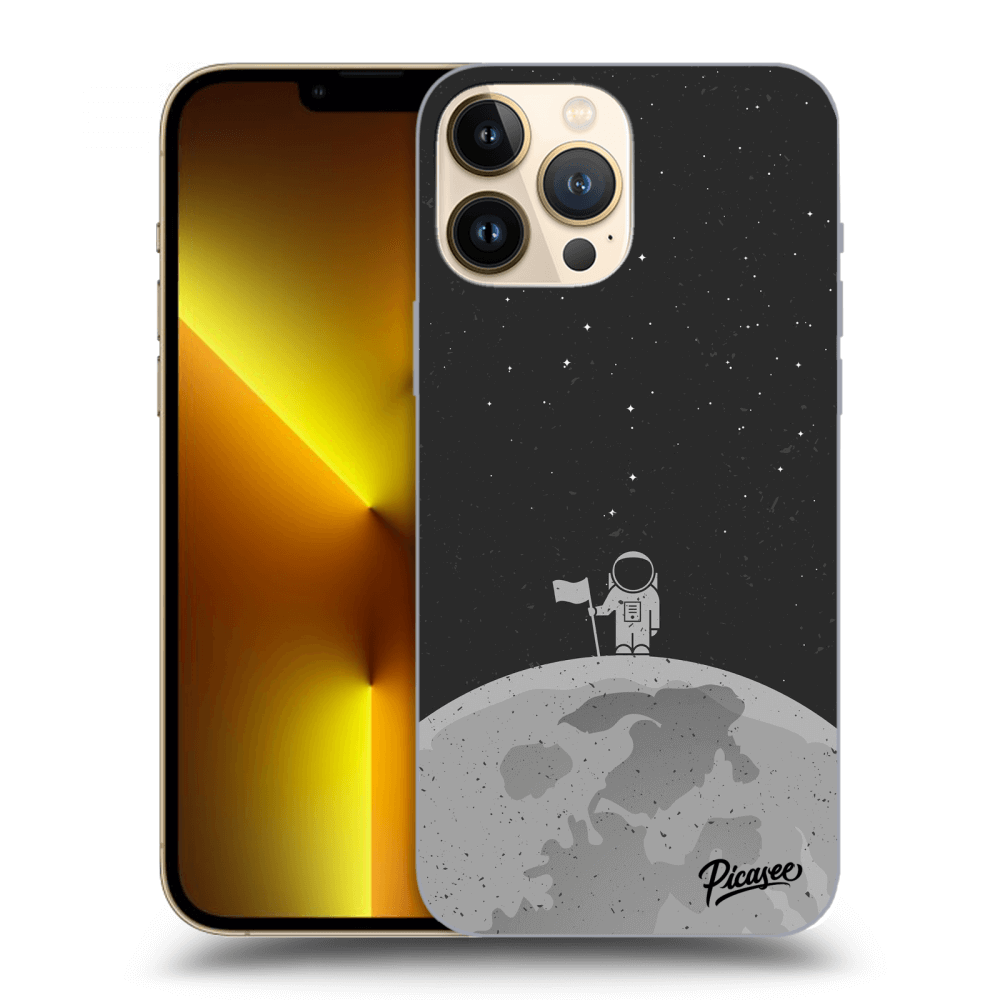 Picasee Apple iPhone 13 Pro Max Hülle - Schwarzes Silikon - Astronaut
