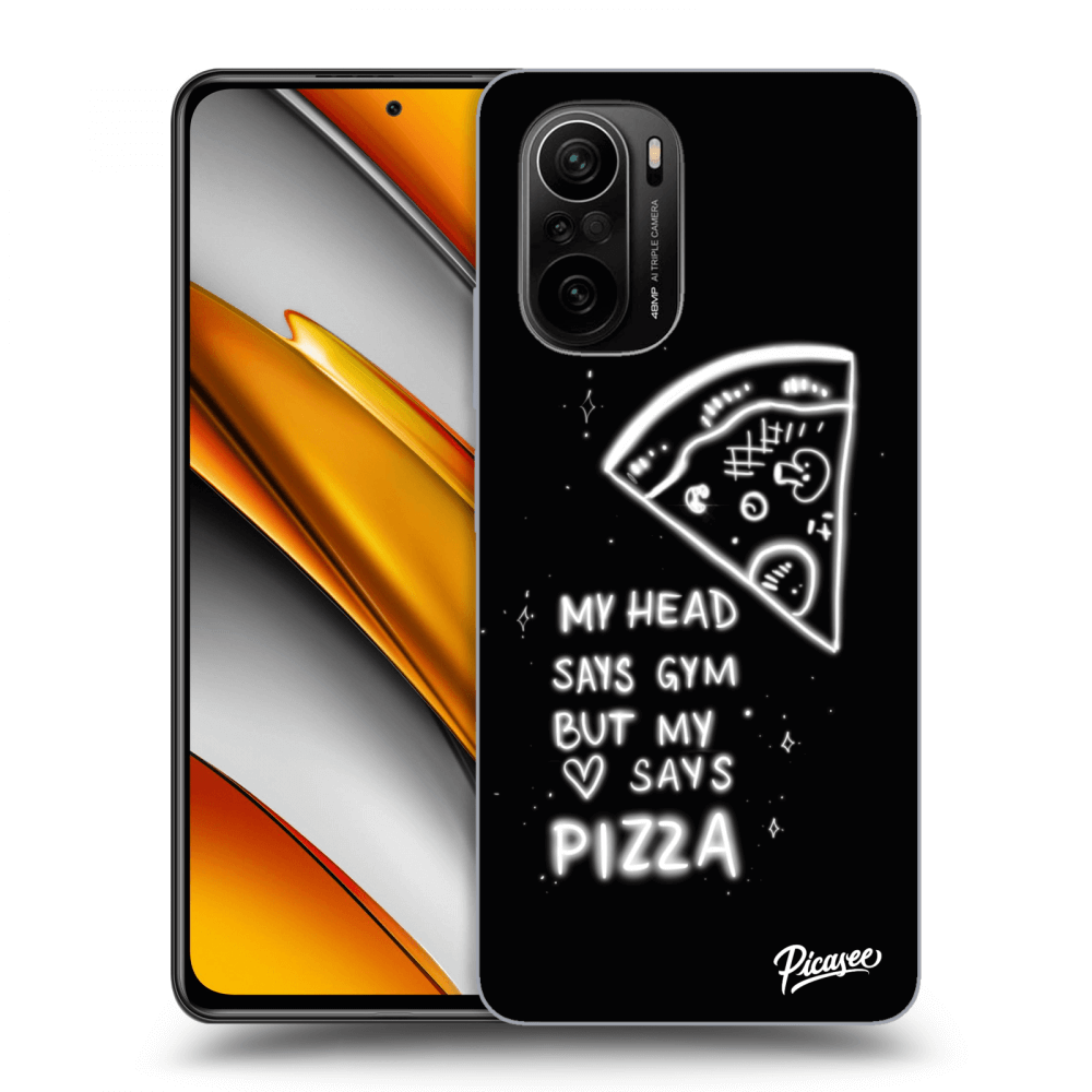 Picasee Xiaomi Poco F3 Hülle - Transparentes Silikon - Pizza