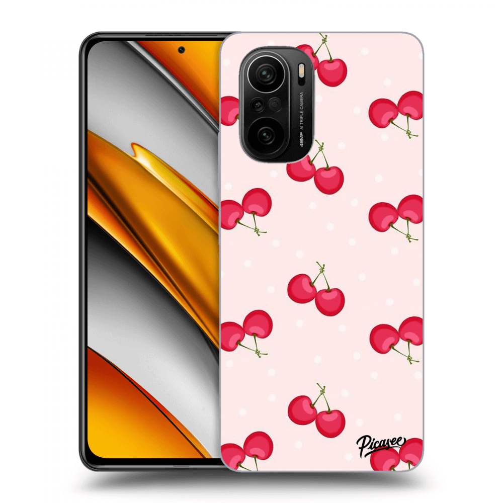 Picasee Xiaomi Poco F3 Hülle - Transparentes Silikon - Cherries