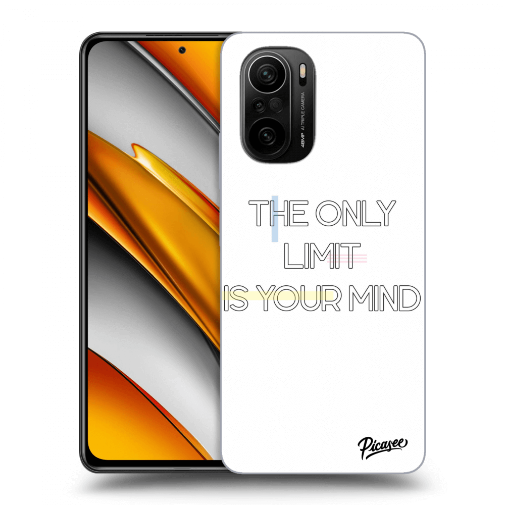 Picasee Xiaomi Poco F3 Hülle - Transparentes Silikon - The only limit is your mind