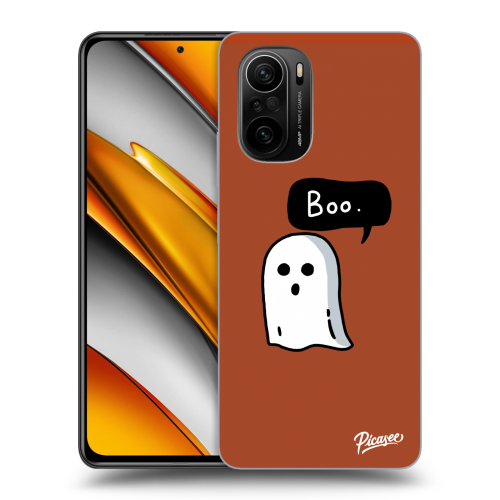 Picasee Xiaomi Poco F3 Hülle - Schwarzes Silikon - Boo