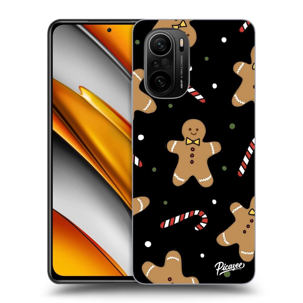 Picasee Xiaomi Poco F3 Hülle - Schwarzes Silikon - Gingerbread