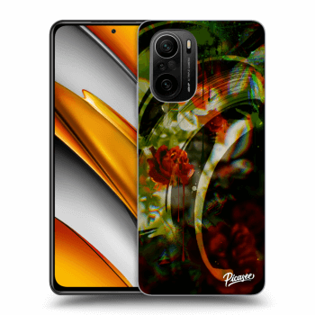 Picasee Xiaomi Poco F3 Hülle - Schwarzes Silikon - Roses color