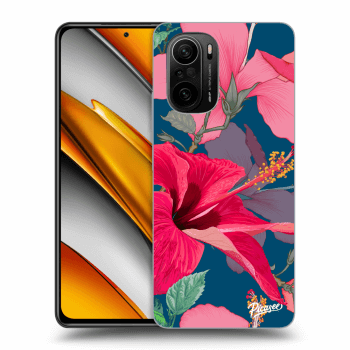 Picasee Xiaomi Poco F3 Hülle - Transparentes Silikon - Hibiscus