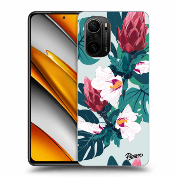 Picasee Xiaomi Poco F3 Hülle - Transparentes Silikon - Rhododendron