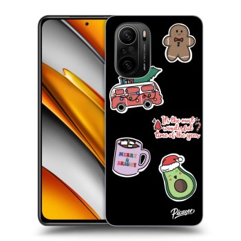 Hülle für Xiaomi Poco F3 - Christmas Stickers